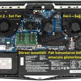 Casper Excalibur G780.1075-8UJ0X Notebook Fan Ver.1 Sag Fan