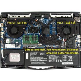 Casper Excalibur G780.1075-Df60x Notebook Ver.1 Sağ Fan