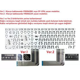Casper Nirvana C5I.5287-6L35A Siyah Versiyon 1 Uyumlu Notebook Klavye