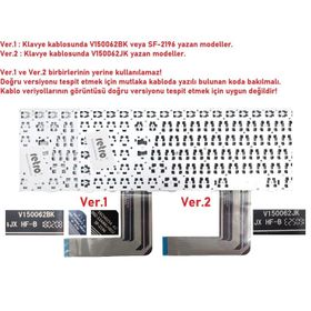 Casper Nirvana C5I.5287-6L35T Siyah Versiyon 1 Uyumlu Notebook Klavye