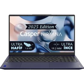 Casper Nirvana X600.1342-BV00R-M-F i5-13420H 16GB RAM 500GB SSD Windows 11 Pro 15.6 inç Gece Mavisi Laptop - Notebook