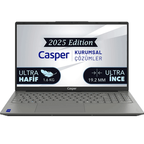 Casper Nirvana X700.1362-DU00R-G-F i7-13620H 32GB RAM 250GB SSD Windows 11 Pro 15.6 inç Laptop - Notebook