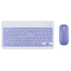Casper Via S48 8" Uyumlu Kablosuz Bluetooth Şarj Edilebilir Mini Mor Q Klavye Mouse Seti