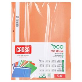 Cassa 7730 50'li Paket Turuncu Telli Dosya