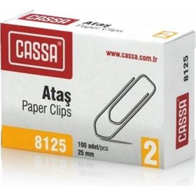 Cassa 8125 25 mm No:2 Metalik Gri Ataş