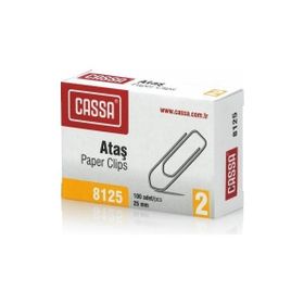 Cassa 8125 25 mm No:2 Metalik Gri Ataş