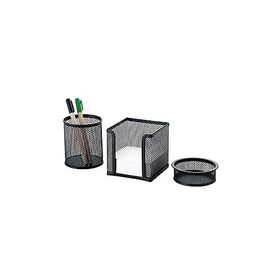 Cassa 8915 3 Parça Gümüş Metal Masa Seti