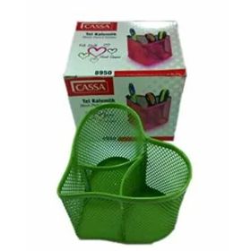 Cassa 8950 Yeşil Kalpli Dekoratif Kalemlik