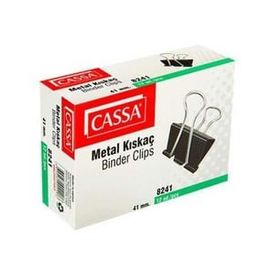 Cassa Çelik 41 mm Siyah 12'li Kıskaç