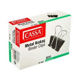 Cassa Çelik 41 mm Siyah 12'li Kıskaç