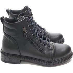 Castle Black 20911-1 Siyah Deri Kadın Bot