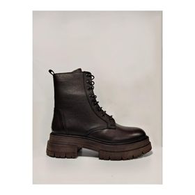 Castle Black 26254-1 Kahverengi Hakiki Deri Kadın Bot