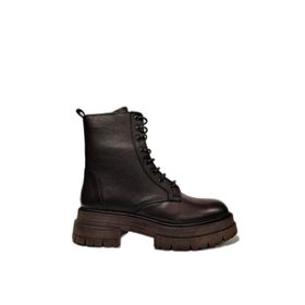 Castle Black 26254-1 Kahverengi Hakiki Deri Kadın Bot