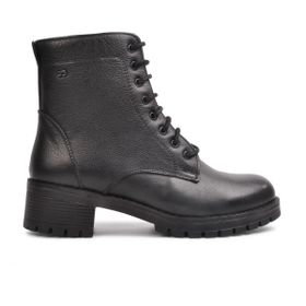 Castle Black 2680-1 Siyah Hakiki Deri Kadın Bot