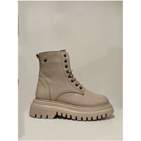 Castle Black 27400-1 Bej Kadın Hakiki Deri Bot