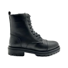 Castle Black 3757-1 Siyah Hakiki Deri Kadın Bot
