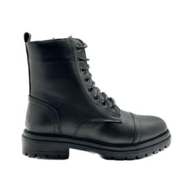 Castle Black 3757-1 Siyah Hakiki Deri Kadın Bot