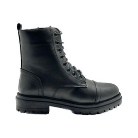 Castle Black 3757-1 Siyah Hakiki Deri Kadın Bot