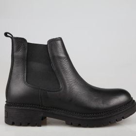 Castle Black 52683 Siyah Deri Kadın Bot