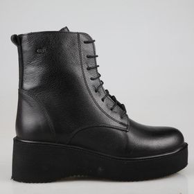 Castle Black 62661 Siyah Hakiki Deri Kadın Bot