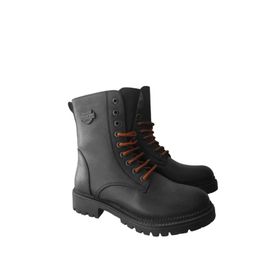 Castle Black 90006-1 Siyah Hakikki Deri Kadın Bot