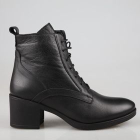 Castle Black 92161 Siyah Hakiki Deri Kadın Bot
