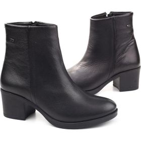 Castle Black 92162-1 Siyah Hakiki Deri Kadın Bot