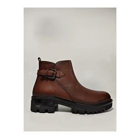 Castle Black 92538-1 Taba Hakiki Kadın Deri Bot