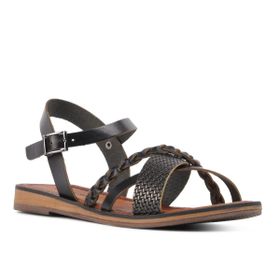 Castle Black R10015 Siyah Kadın Sandalet