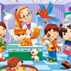 Castorland 6847 Veteriner 60 Parça Çocuk Puzzle