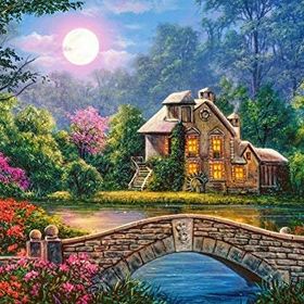 Castorland Cottage in the Moon 1000 Parça Puzzle