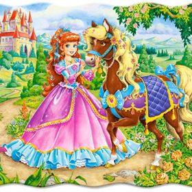 Castorland Prenses ve Atı 30 Parça Çocuk Puzzle
