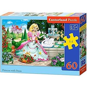 Castorland Prenses ve Beyaz Kuğu 60 Parça Puzzle