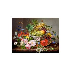 Castorland Still Life with Flowers and Fruit Basket 2000 Parça Puzzle