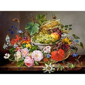 Castorland Still Life with Flowers and Fruit Basket 2000 Parça Puzzle