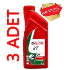 Castrol 2t 1 Lt 3'lü 2 Zamanlı Mineral Bazlı Motosiklet Yağı