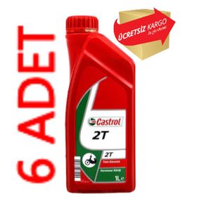 Castrol 2t 1 Lt 6'li 2 Zamanlı Mineral Bazlı Motosiklet Yağı