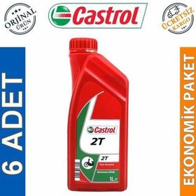 Castrol 2t 1 Lt 6'li 2 Zamanlı Mineral Bazlı Motosiklet Yağı