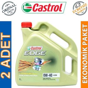 Castrol Edge Titanium FST 0W-40 4 lt 2'li Motor Yağı