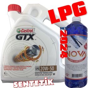 Castrol GTX 20W-50 LPG 4 lt Motor Yağı + Cam Suyu
