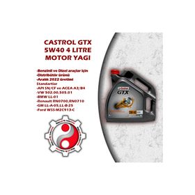 Castrol Gtx 5w/40 A3/b4 4 Litre Motor Yağı