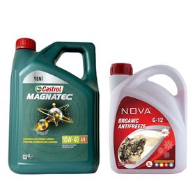 Castrol Magnatec 10W-40 A3/B4 4 lt Motor Yağı + 3 lt Kırmızı Antifriz