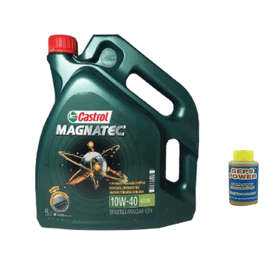 Castrol Magnatec 10W-40 A3/B4 4 lt Motor Yağı + 80 ml Cam Suyu