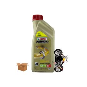 Castrol Power 1 4T 10W-40 1 Litre 6'lı 4 Zamanlı Motosiklet Motor Yağı