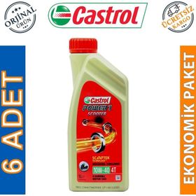 Castrol Power 1 Scooter 4T 10W40 - 1 lt 6'lı Motorsiklet Yağı