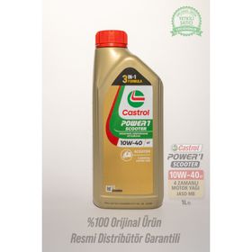 Castrol Power 1 Scooter 4T 10W40 1 lt Motorsiklet Yağı