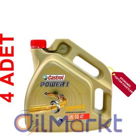 Castrol Power 1 W 15W-50 4T 4 lt 4 Zamanlı Motor Yağı
