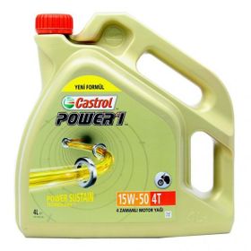 Castrol Power 1 W 15W-50 4T 4 lt 4 Zamanlı Motor Yağı
