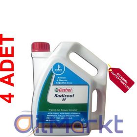 Castrol Radicool SF 3 lt 4'lü Organik Kırmızı Antifriz