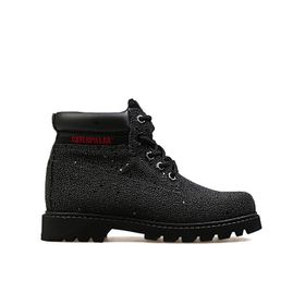 Cat 015F101071 Black Glıtter Deri Siyah Colorado İridencent Zip Çocuk Botu
